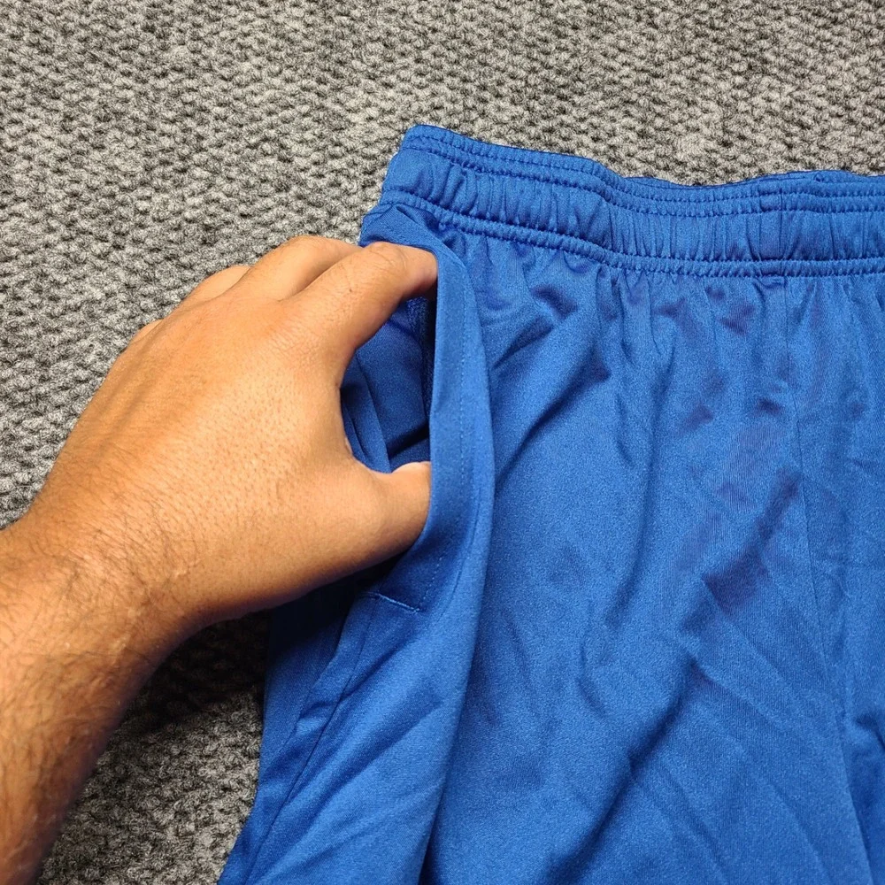 Under Armour Mens Royal Blue Loose Fit Athletic Gym Shorts Small S/P/CH
